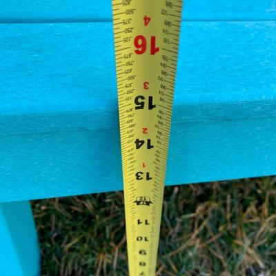 PAIR Blue Weather Proof Adirondack Chairs