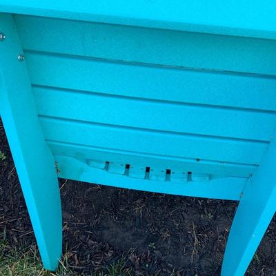 PAIR Blue Weather Proof Adirondack Chairs
