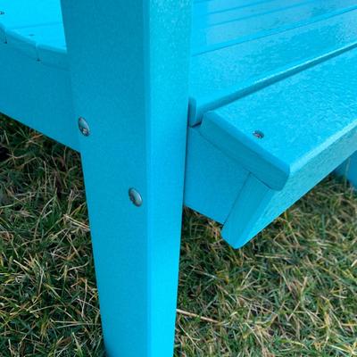 PAIR Blue Weather Proof Adirondack Chairs