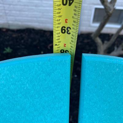 PAIR Blue Weather Proof Adirondack Chairs