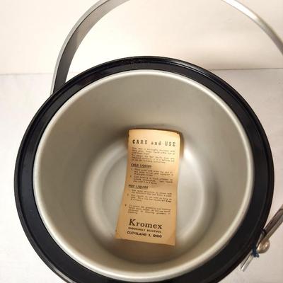 Lot #67 Vintage Kromex Ice Bucket - never used!