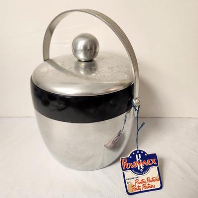 Lot #67 Vintage Kromex Ice Bucket - never used!