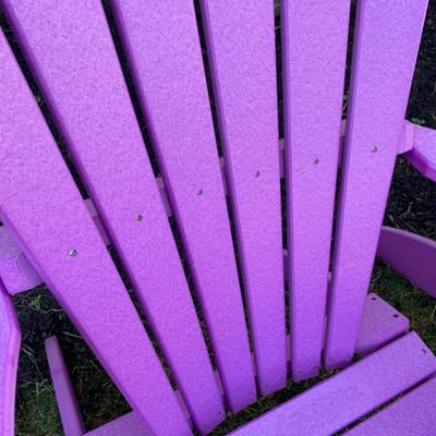 PAIR Fuscia Weather Proof Adirondack Chairs