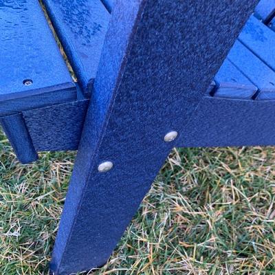PAIR Navy Blue Weather Proof Adirondack Chairs