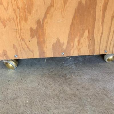 Wood Shelf on Casters