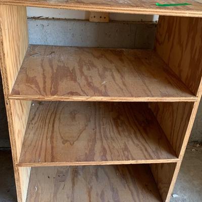 Wood Shelf on Casters