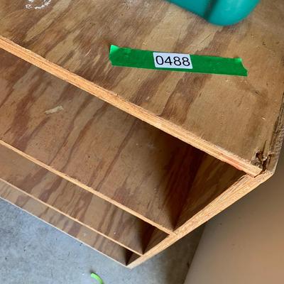 Wood Shelf on Casters