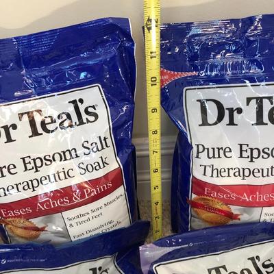 Misc. Arm & Hammer, Aveeno Bath, Dr. Teals Epsom Salt, Metal Basket, many unopened