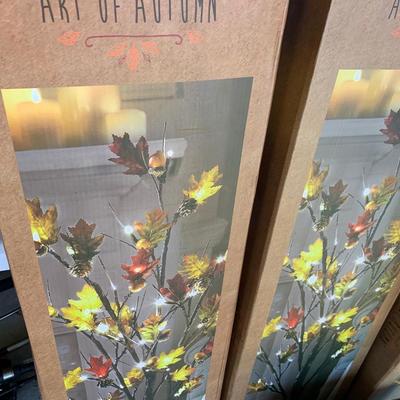Autumn Fall Harvest LED Decorations In Box
