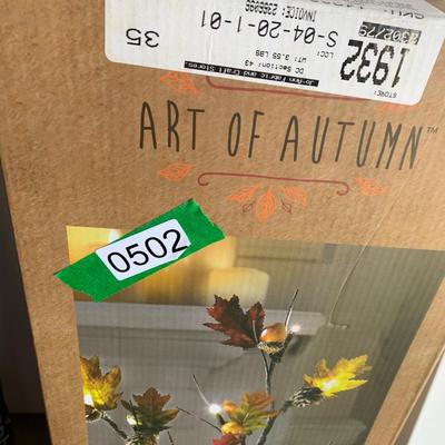 Autumn Fall Harvest LED Decorations In Box