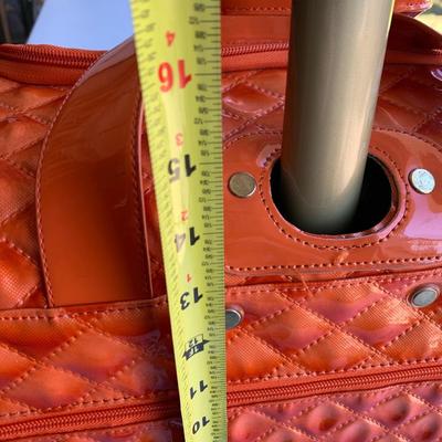 Nicole Miller Rolling Extending Handle Carry On Luggage