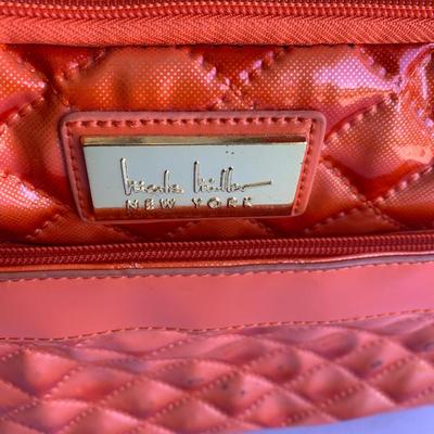 Nicole Miller Rolling Extending Handle Carry On Luggage