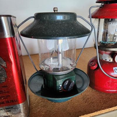 Lot Vintage Coleman AFC Ashflash Camping Lanterns Fuel