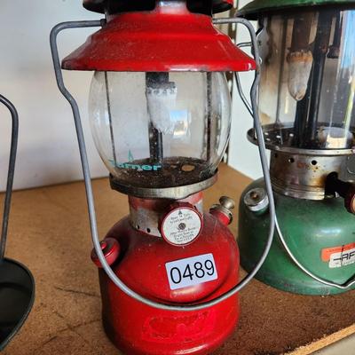 Lot Vintage Coleman AFC Ashflash Camping Lanterns Fuel