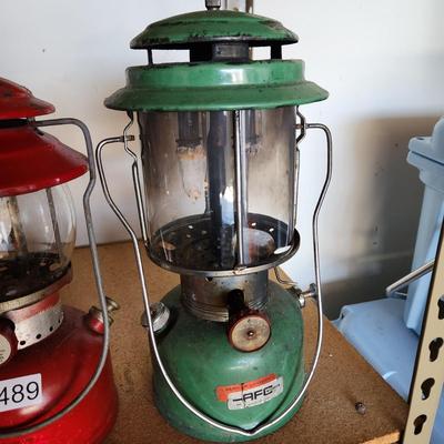 Lot Vintage Coleman AFC Ashflash Camping Lanterns Fuel