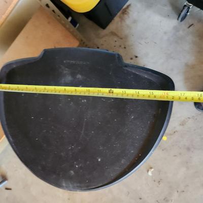 Large Step ON Simplehuman 1/2 Round Waste Trash Can 16x13x26