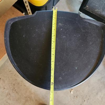 Large Step ON Simplehuman 1/2 Round Waste Trash Can 16x13x26