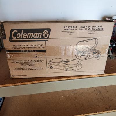 Coleman Camping Perfectflow Portable Propane 2 Burner Stove Sealed Box