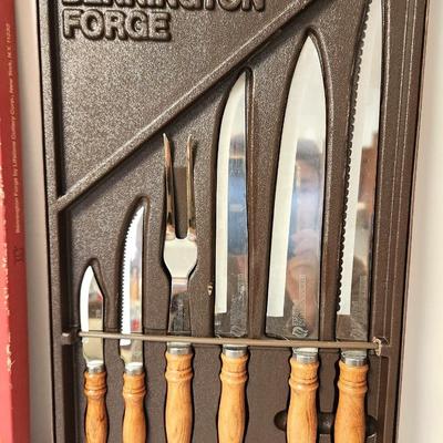Lot #69 Vintage Bennington Forge Kitchen Knife Set - original box