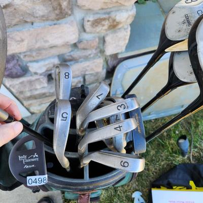 NIB Lock by Burton Golf Bag with Clubs Lady Fairway Putter TaylorMade r7 460 Driver King CX Ceramic