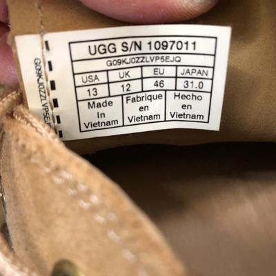 Menâ€™s UGG Shoes (Tan Pair Size 13, other two 11.5)
