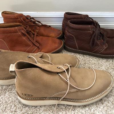 Menâ€™s UGG Shoes (Tan Pair Size 13, other two 11.5)