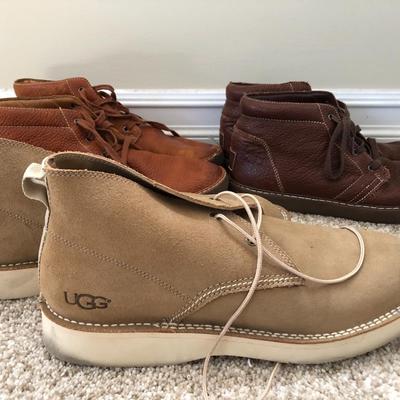Menâ€™s UGG Shoes (Tan Pair Size 13, other two 11.5)
