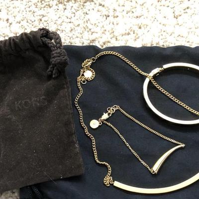 Michael Kors necklace & two bracelets