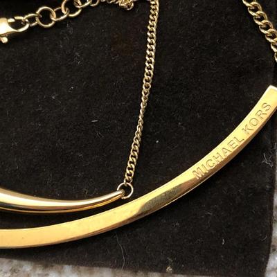 Michael Kors necklace & two bracelets