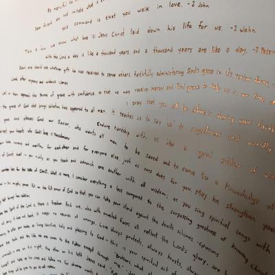 God's Finger Print- Rose Gold - Unframed