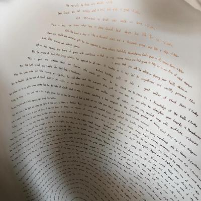 God's Finger Print- Rose Gold - Unframed