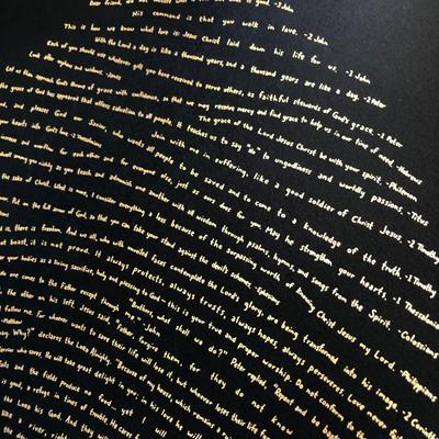 God's Finger Print Black Limited Edition - Unframed