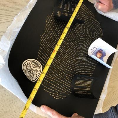 God's Finger Print Black Limited Edition - Unframed