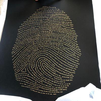 God's Finger Print Black Limited Edition - Unframed