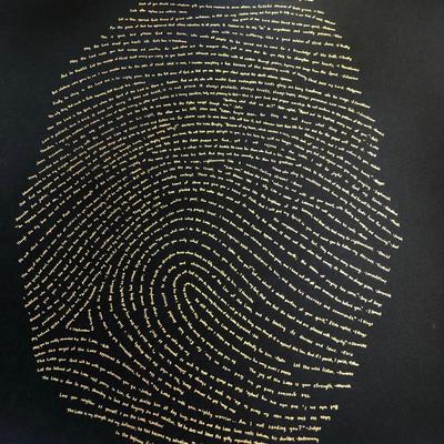 God's Finger Print Black Limited Edition - Unframed