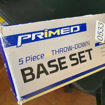 Rubber Throw Down Baseball Base Set