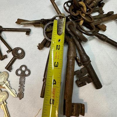 Skeleton & Antique Key Lot