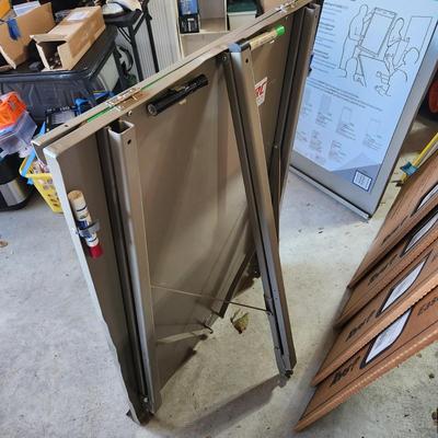 2 Da-Lite Easel Flip Chats stands with 4 Tops Easel Pads 27" x34" 50 sheets each