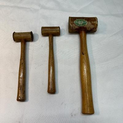 Rawhide Mallets (3 Total)