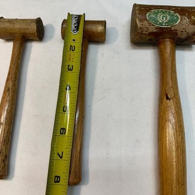Rawhide Mallets (3 Total)