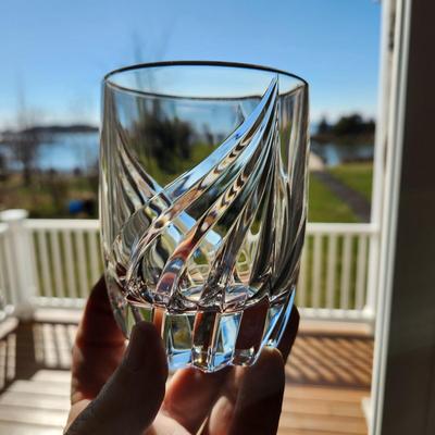 Lot of 17 Lenox Debut Crystal Gold Trim 12 Lowball 5 Water glasses