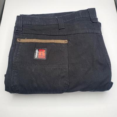 Men's 44x32 Black Wrangler Riggs Workwear Pants