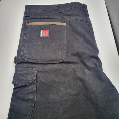 Men's 44x32 Black Wrangler Riggs Workwear Pants