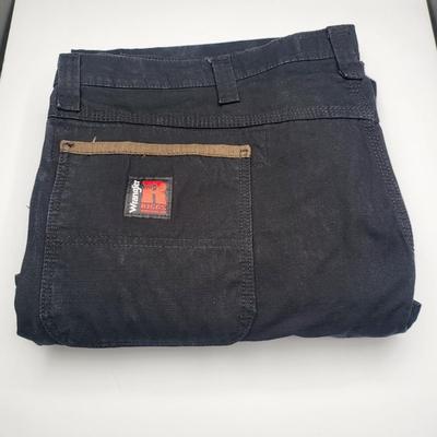 Men's 44x32 Black Wrangler Riggs Workwear Pants