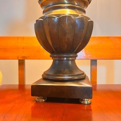 Brass Table Lamp Dual Socket Pull Chain