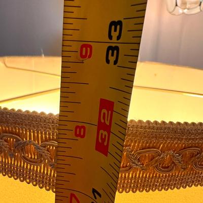 Brass Table Lamp Dual Socket Pull Chain