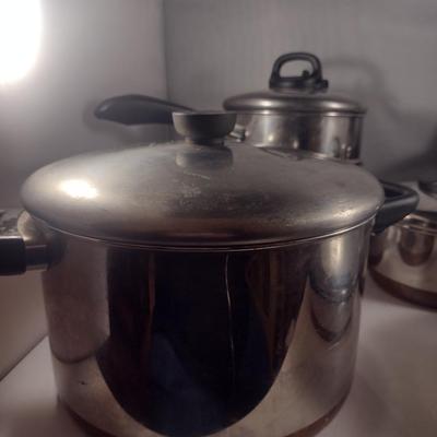 Collection of Revere Ware Cookware