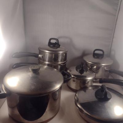 Collection of Revere Ware Cookware