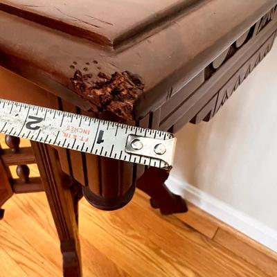 Ornate Antique Carved Wood Table