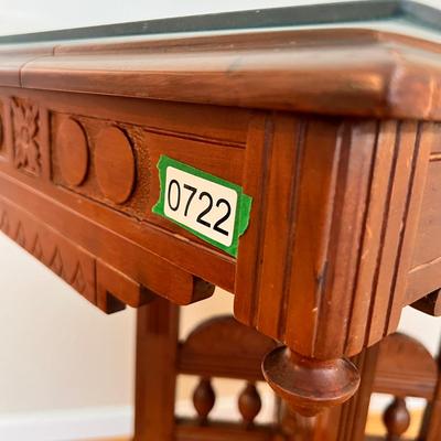 Ornate Antique Carved Wood Table